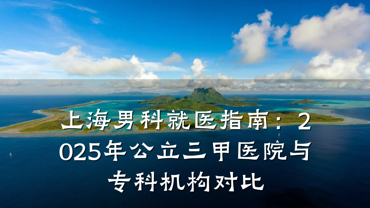 上海男科就医指南:2025年公立三甲医院与专科机构对比
