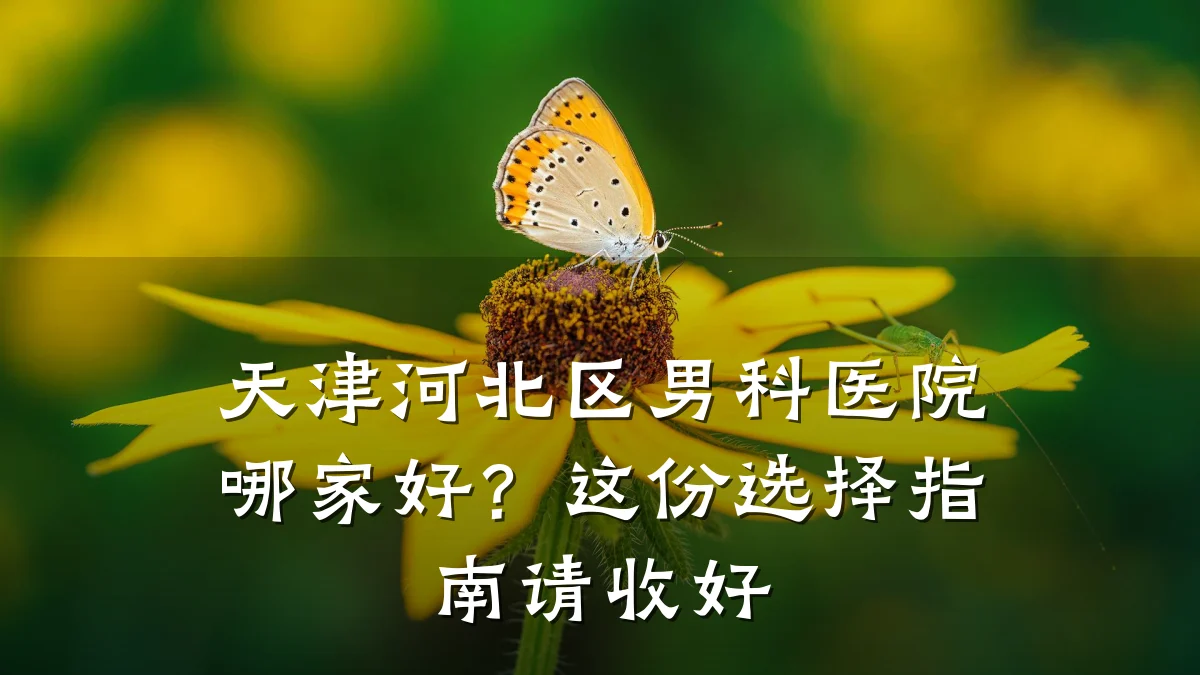 天津河北区男科医院哪家好？这份选择指南请收好