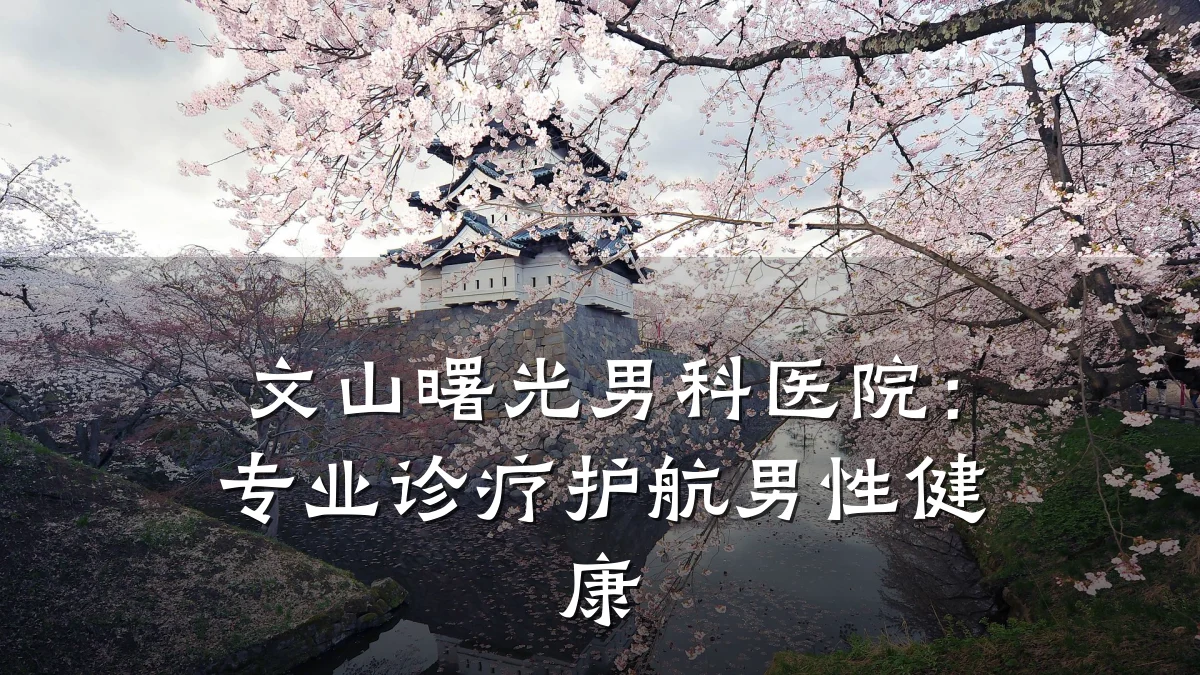 文山曙光男科医院:专业诊疗护航男性健康