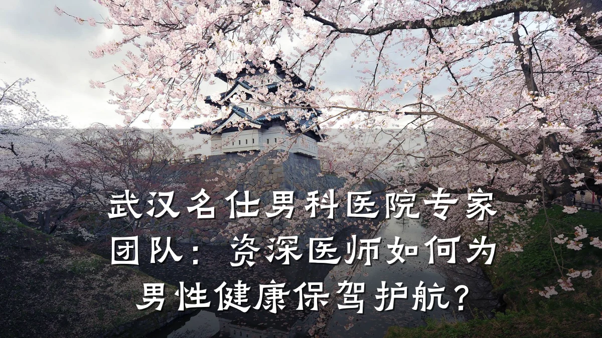 武汉名仕男科医院专家团队:资深医师如何为男性健康保驾护航?