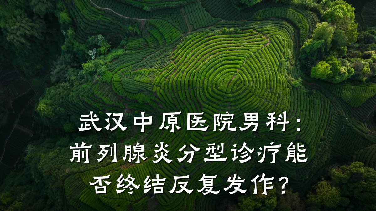 武汉中原医院男科:前列腺炎分型诊疗能否终结反复发作?