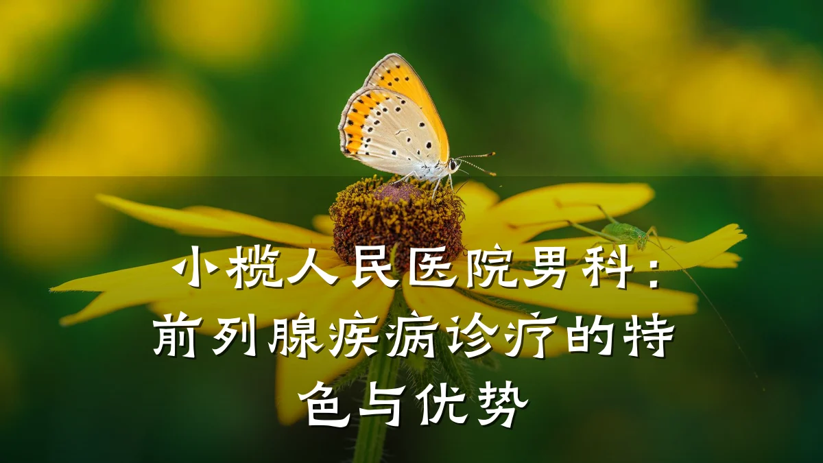 小榄人民医院男科：前列腺疾病诊疗的特色与优势